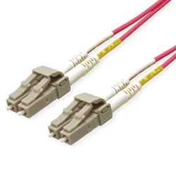 ROLINE LWL-Kabel 50/125μm OM4, LC/LC, LSOH, Low-Loss, violett, 3 m