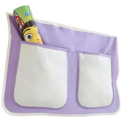 Betttasche 'Stofftasche', lila/beige