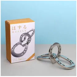 Hanayama Spiel HUZZLE CAST HORSE - einfaches Geduldsspiel, Denkspiel, Metallpuzzle