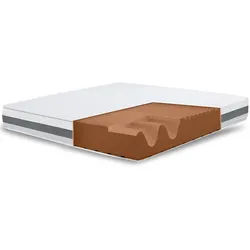 The White Stone Großes Einzelbett Matratze 125x200 Basic, Antibakteriell, Anti-Milben, Anti-Allergie.| Höhe 25 cm | Made in Italy