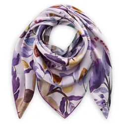 Codello PRINTED SQUARE SILK FLOWERS 110X110CM - 1 Stück