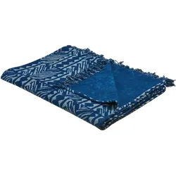Beliani Decke Marineblau Shivpuri 130/180 cm , Dunkelblau , Textil , 130x180 cm , Heimtextilien, Wohntextilien, Decken