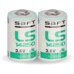 2x Saft Lithium 3,6V Batterie LS 14250 - 1/2 AA - LS14250 Li-SOCl2