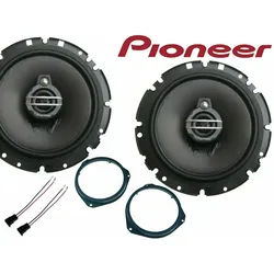 DSX Pioneer passend für Opel Corsa E 2014-2020 Set Tür Vorn 300 W Auto-Lautsprecher (40 W) schwarz