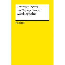 Texte Zur Theorie Der Biographie Und Autobiographie, Taschenbuch