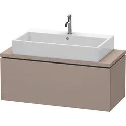 Duravit L-Cube Waschtischunterbau für Konsole, Compact, wandhängend, 1 Auszug, 1020x400x477mm, LC580404343, Farbe: Basalt Matt Dekor