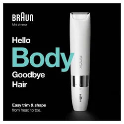 BRAUN Body Mini Trimmer BS1000 weiß/chrom
