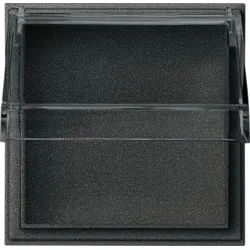 Gira Zwischenplatte anthrazit mit transp Klappdeckel TX44 040967