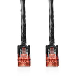 Nedis CAT6-Netzwerkkabel - RJ45 Stecker - RJ45 Stecker - U/UTP - 20.0 m - Aussenbereich - Rund - PE - Schwarz - Label