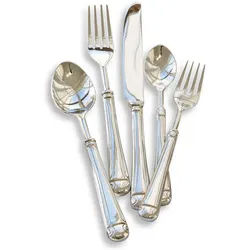 Mirabeau Besteck-Set Besteck Eriat silber, Edelstahl, Griff: Messing silberfarben