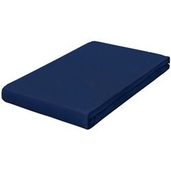 Schlafgut Spannleintuch , Dunkelblau , Textil , 200x200 cm , Grüner Punkt, Textiles Vertrauen - Oeko-Tex®, Hohenstein, Oeko-Tex® Standard 100, Oeko-Tex® Made IN Green , Rundumgummi, bügelleicht, weich und anschmiegsam, formstabil und langlebig, spielend leicht zu überziehen, allerhöchster Komfort , Heimtextilien, Bettwäsche & Leintücher, Leintücher, Spannleintücher