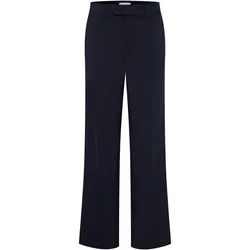 Stoffhose PULZ JEANS "Hose PZBINDY", Damen, Gr. 36, N-Gr, grün (schwarz sapphire), Obermaterial: 53% Baumwolle CO. 44% Polyester PES. 3% Elasthan EL., Hosen Stoffhose
