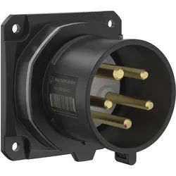 Walther Electric FW611501PH CEE NEO Anbaugerätestecker gerade, 16A, 5P, 1h, IP54 als Phasenwender mit 86x86mm Flansch