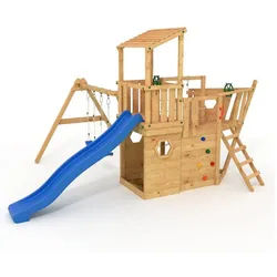 bibex Spielturm Das XL150-Piratenschiff - Spielturm - Klettergerüst blau