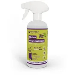 HOTREGA® BIO Küchen-Frontenreiniger, Materialschonender Intensivreiniger für schmutzempfindlich glänzende Oberflächen, 500 ml - Sprühflasche