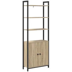 vidaXL Bücherregal Bücherregal Sonoma-Eiche 60 x 24 x 161 cm Holzwerkstoff, 1-tlg.