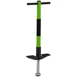 Relaxdays Pogo-Stick , Grün , Metall, Textil, Kunststoff , 24x6 cm , unisex , Freizeit & Co, Gartenspielzeug