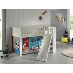 Mid.you Spielbett , Weiß , Holz , Kiefer , massiv , Tier , Höhe ca. 20 cm , 90x200 cm , Babymöbel & Kindermöbel, Kinderzimmer & Jugendzimmer, Kinderbetten, Spielbetten