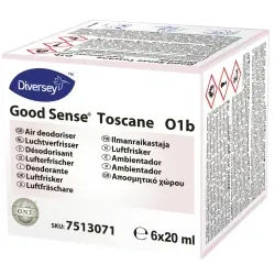 TASKI Good Sense Duftspender, Automatisches Lufterfrischersystem, 1 Karton Duftpatronen Toscane (12 x 20 ml)