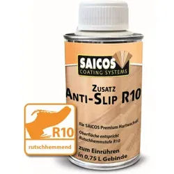 SAICOS R10 Anti-Slip-Zusatz für Hartwachsöle, rutschhemmend, Ergänzung für SAICOS Premium Hartwachsöl, 72 ml - Dose für 750 ml - Dose