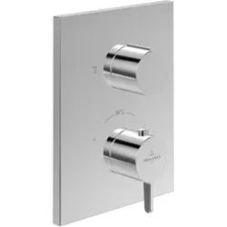 V&B Fertigmontageset Conum UP-Thermostat m 2-W-Mengenreg., Wd., chr
