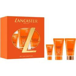 Lancaster Trail Set = Sun Beauty Sun Protective Fluid SPF30 3ml + Sun Beauty Body Milk SPF30 50ml + Golden Tan Max Lotion 50ml - 3 Artikel im Set