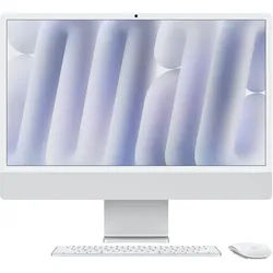 APPLE iMac 24", silber, M4 - 10 Core CPU / 10 Core GPU, 16GB RAM, 256GB SSD, Nanotexturglas