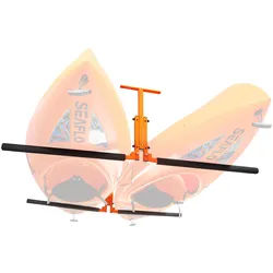 VEVOR Kayak Deckenhalterung Kajak Aufhänger 1666 x 540 x 50 mm, Kajakständer 2 Kajaks 790 ± 10 mm Stützarmlänge, Kajak Aufbewahrungsregal Robuste Kajak-Aufbewahrungshaken Kajak-Enthusiasten