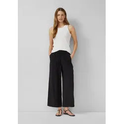 s.Oliver 7/8-Hose Hose Culotte aus Viskosemix schwarz 46