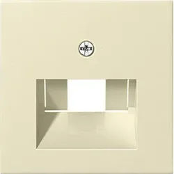 Gira 027001 Abdeckung UAE/IAE und Netzwerk, System 55, cremeweiß glänzend