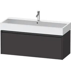 Duravit Ketho.2 Waschtischunterbau wandhängend Graphit Supermatt 1184x460x440 mm - K25079080800000 K25079080800000