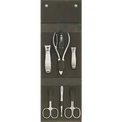 Niegeloh Solingen Maniküre-Etui Etui Modell Havanna XL, 7-teilig - Made in Solingen, 1 tlg. silberfarben