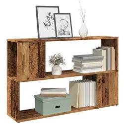 vidaXL Regal 100 x 24 x 63 cm Bücherregal Altholz-Optik 100x24x63 cm Spanplatte braun