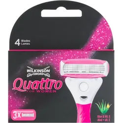 Wilkinson Sword Quattro for Women Aloe & Vit. E Rasierklingen 3 St.