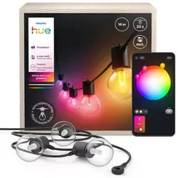 Philips Hue Festavia Globe Outdoor Lichterkette, 14 m , Erweiterung