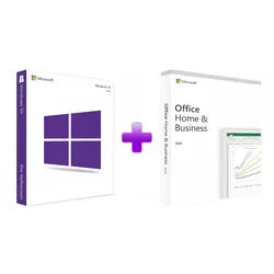 Microsoft Windows 10 Professional + Office 2019 Home and Business (Bundle)