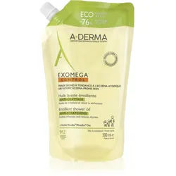 A-Derma Exomega Control Emollient Shower Oil Geschmeidig machendes Duschöl Ersatzfüllung 500 ml