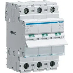 Hager Ausschalter REG, 3S, 63A, 400V, 3TE