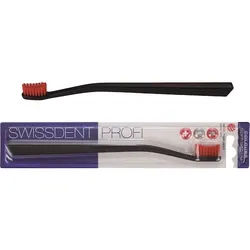 Swissdent Pflege ZahnbuerstenSoft-MediumProfi Colours Zahnbürsten Schwarz/Rot 1 Stk.