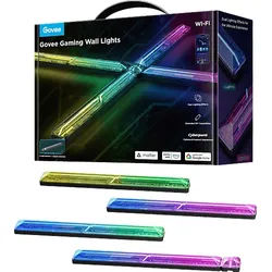 GOVEE LED Gaming Wall Light, RGBIC Wandbeleuchtung, Wifi, BT, Dekoleuchte RGBIC, Farbe