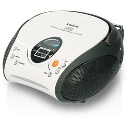 Lenco »SCD-24 Boombox« CD-Player mit Radio und Kopfhöreranschluss - Weiß - weiß