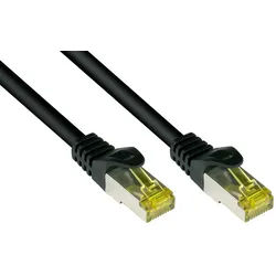 GOOD CONNECTIONS Patchkabel Ethernet Netzwerkkabel, RJ45 Stecker gerade, RJ45 Stecker gerade (500 cm) schwarz