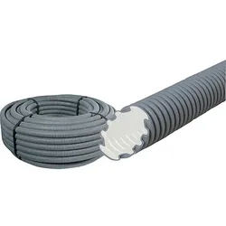 Kunststoffwellrohr MEP-FR, 750 N flammwidrig, NW 20 easy, grau - Rolle 100 m ** 1m/0,58 EUR
