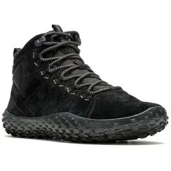 Merrell Sneaker Wrapt Mid WP (Minimal-Laufschuhe, Leder, wasserdicht) schwarz Herren