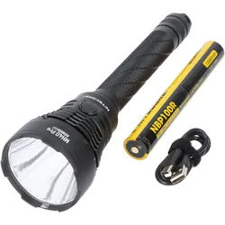 Nitecore MH40 PRO LED-Taschenlampe mit enormer Reichweite bis zu 1300 Meter, UHi LED, 3500 Lumen, inkl. Akkupack und taktisches Zubehör