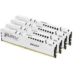 FURY Beast DDR5-6000 - 64GB - CL40 - Quad Channel (4 pcs) - Intel XMP - Weiß