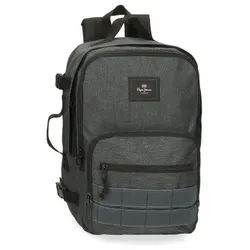 Pepe Jeans für alle. 63325C8 Evergreen Rucksack 40cm dunkelgrau (OSFA), Lässig, Polyester, Kinderbekleidung