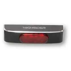HIGHSIDER CONERO T2 LED Rücklicht, rotes Glas, schwarz