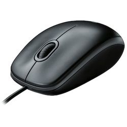 Logitech B100 Kabelgebundene Maus Schwarz Bulk