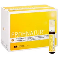 Frohnatur Pro Serotonin Trinkfläschchen mit Kapseln